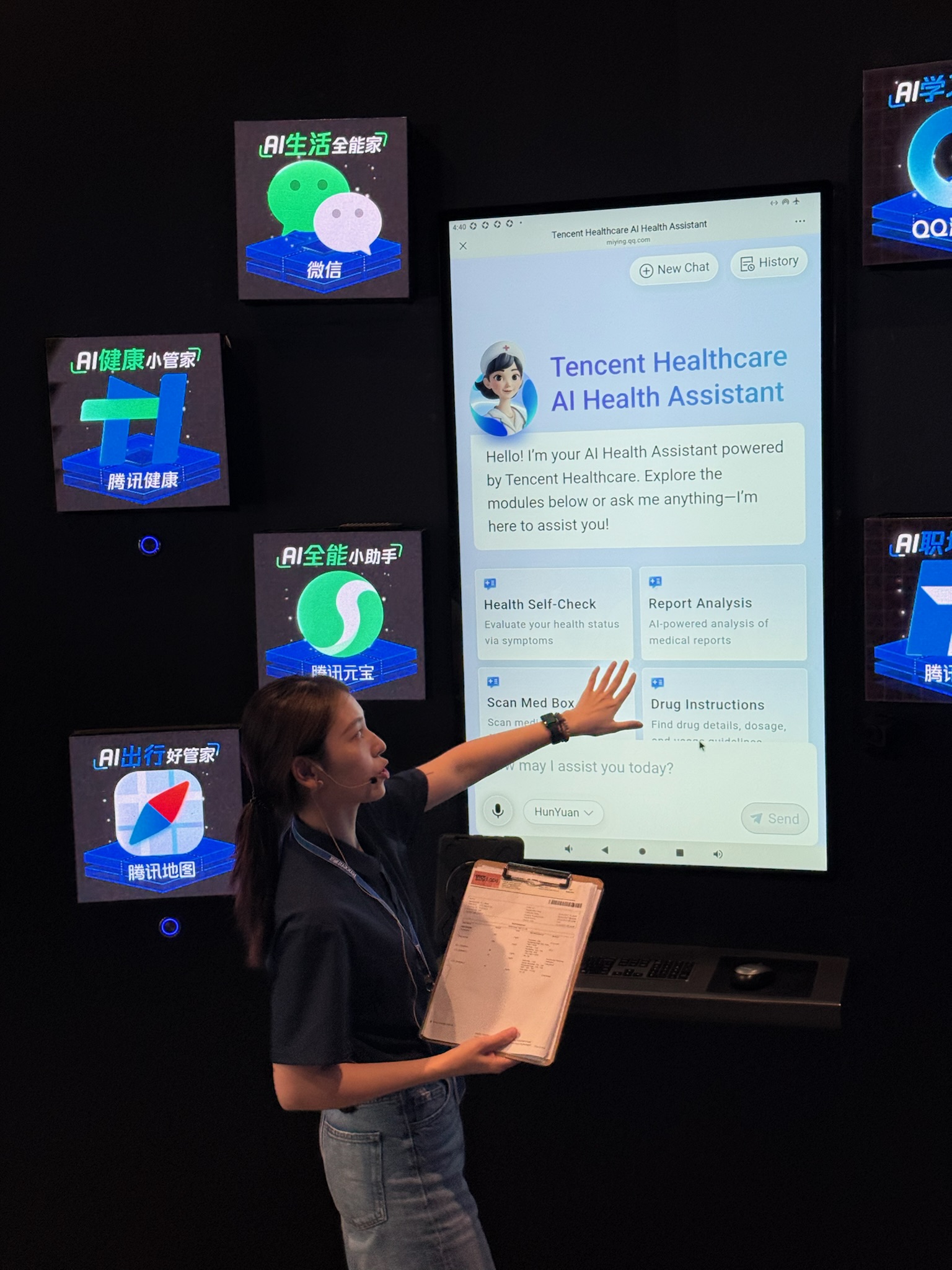 Equipe da missão na Tencent