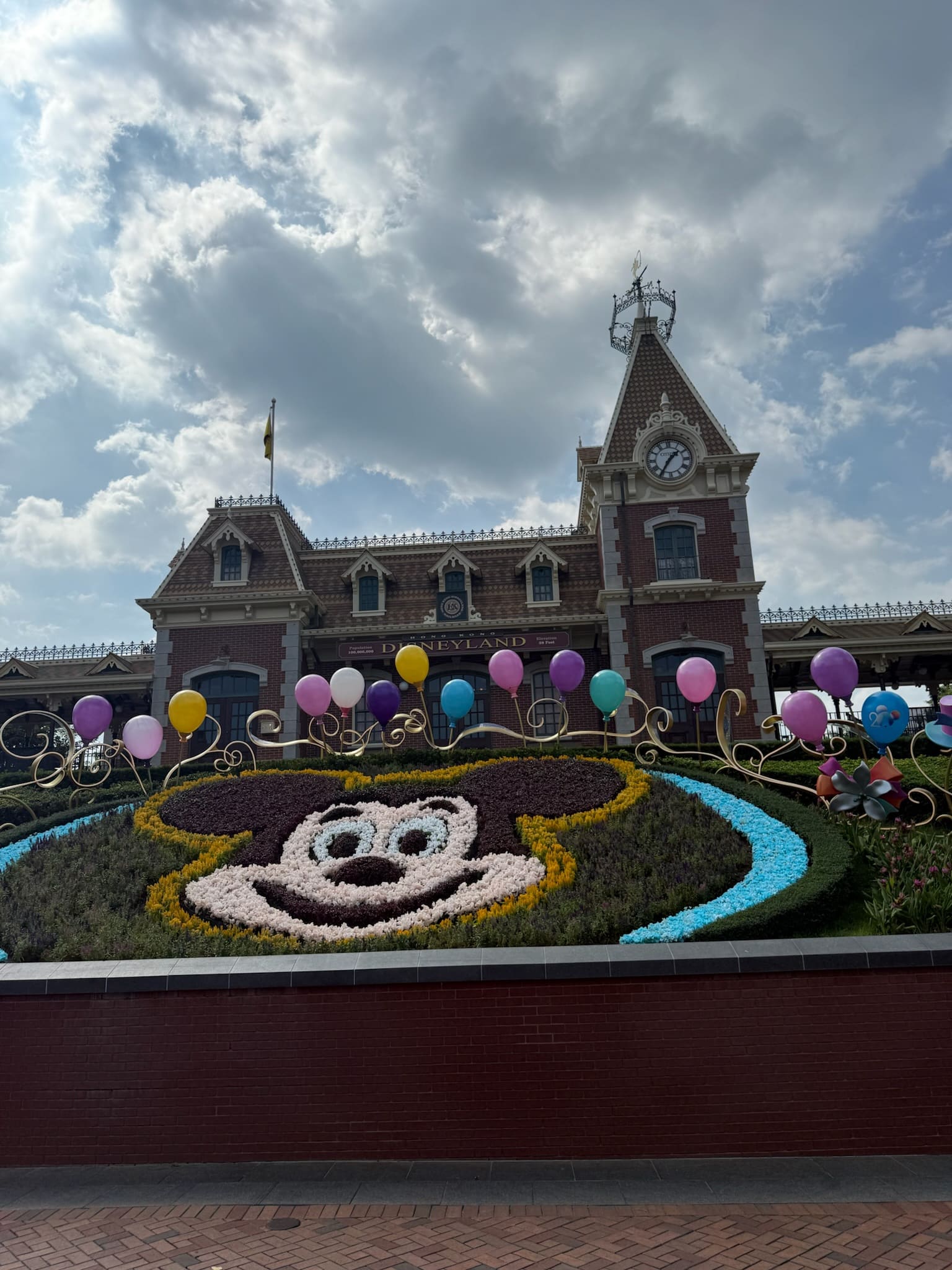 Fogos de encerramento na Disney Hong Kong