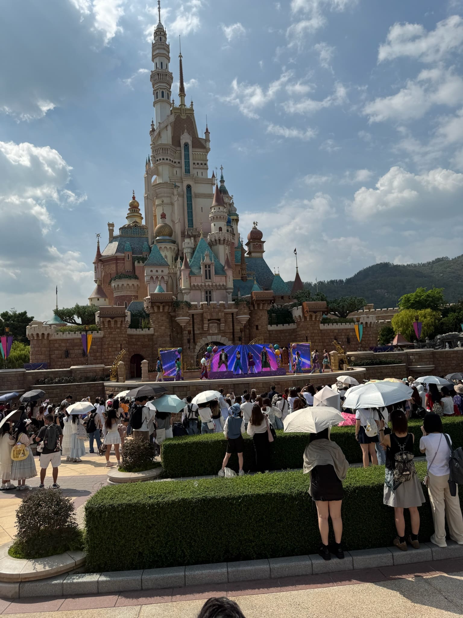 Fogos de encerramento na Disney Hong Kong