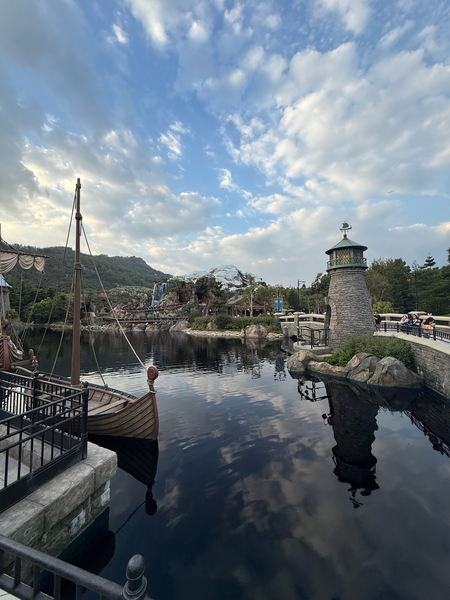 Fogos de encerramento na Disney Hong Kong