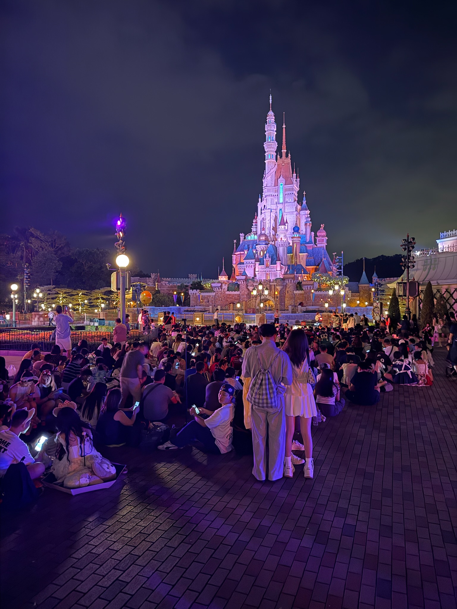 Fogos de encerramento na Disney Hong Kong