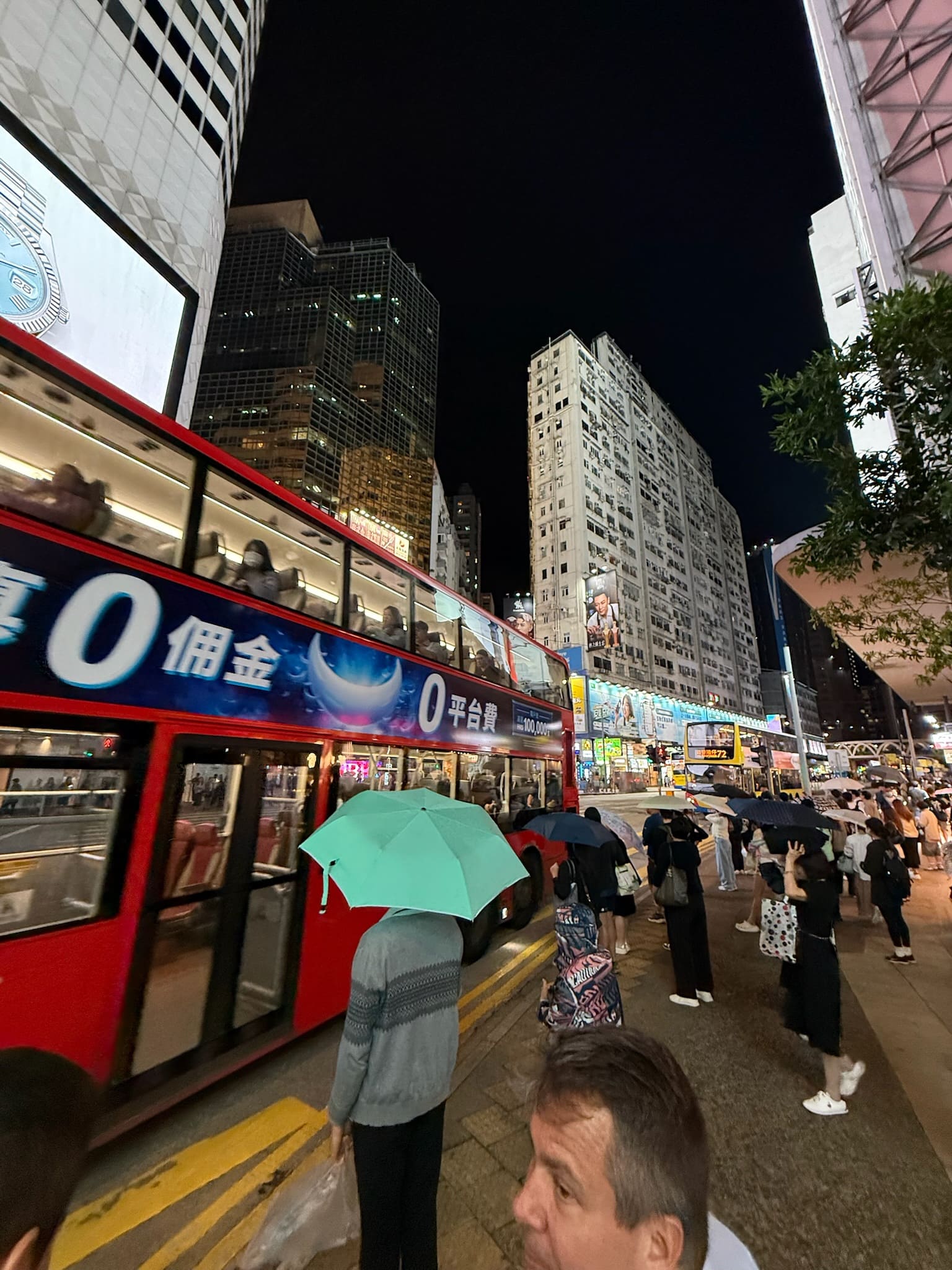 Encerramento do dia em Hong Kong